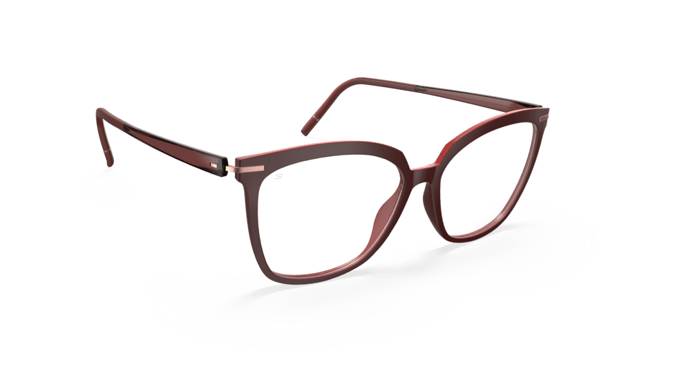Silhouette Vibrant Horizon 1623-3530 Wine Red 55-15 Silhouette Vibrant Horizon 1623 Damenbrille in Bordeaux