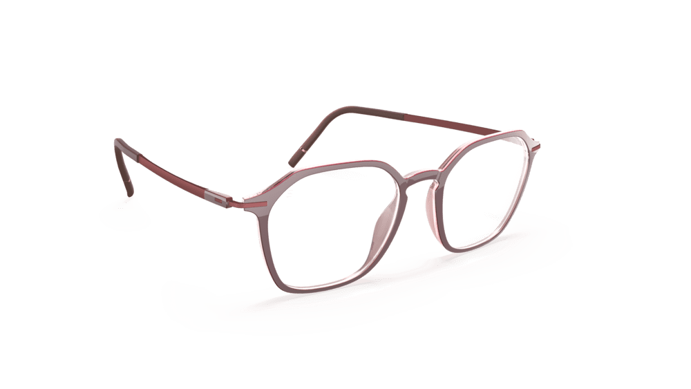 Silhouette Rising Dawn 2964 Unisexbrille in Beere