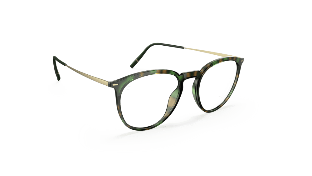 Silhouette Illusion Lite 2970-L240 Havanna Wineyard Green 53-18 Silhouette Illusion Lite 2970 Unisexbrille in Oliv