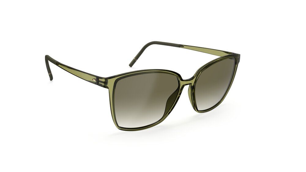 Silhouette Element Collection 3196-5530 Olive Green Gradient 55-14 Silhouette Element Collection 3196 Unisexbrille in Oliv