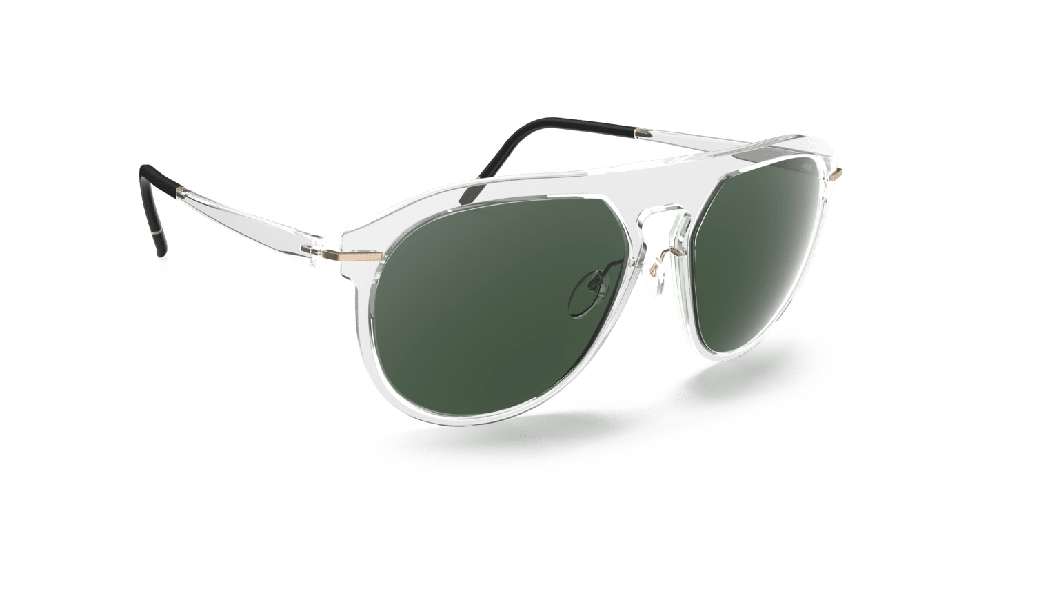 Silhouette Infinity Collection 4083-1030 SLM POL Green 58-17 Silhouette Infinity Collection 4083 Herrenbrille in Grün