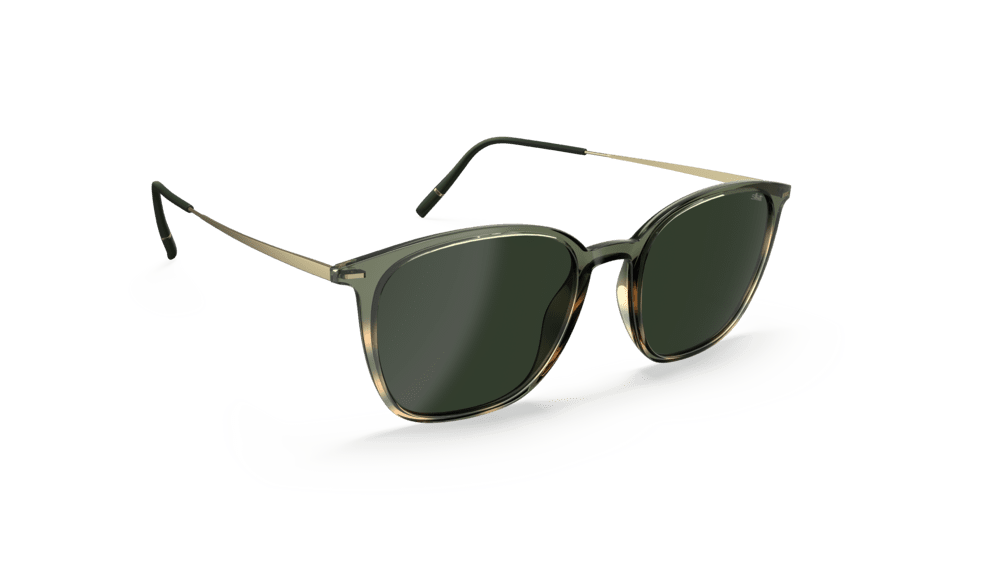 Silhouette Sun Lite Collection 4086-5540 SLM Green 52-19 Silhouette Sun Lite Collection 4086 Unisexbrille in Grün