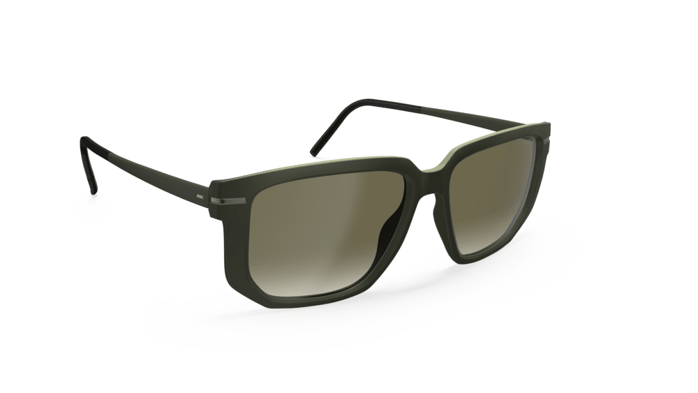 Silhouette Iconic Shades 4093-5560 Olive Green Gradient 56-17 Silhouette Iconic Shades 4093 Unisexbrille in Oliv