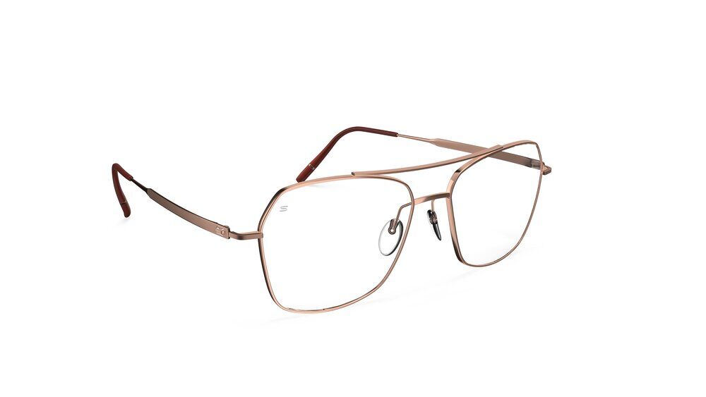 Silhouette Pure Visionary 4571-3530 Glossy Rosegold 56-16 Silhouette Pure Visionary 4571 Damenbrille in Roségold