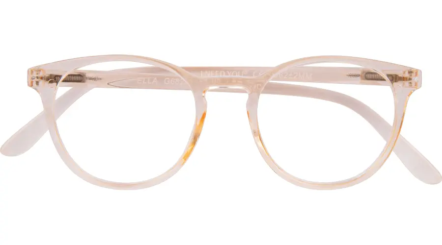500 Beige Kunststoff-Lesebrille ELLA G68200 mit Federscharnier und +1.00 Dioptrien