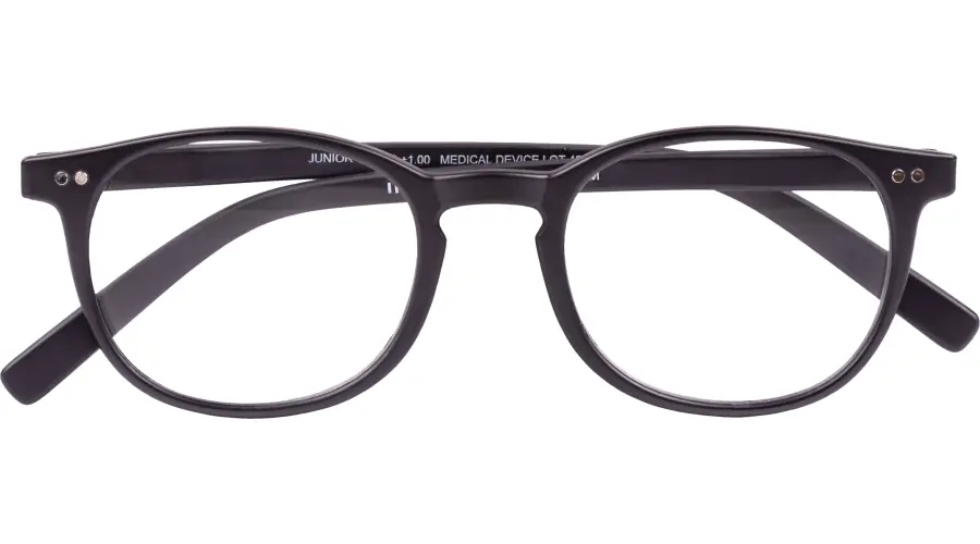 JUNIOR Fertiglesehilfe G35400 in elegantem Schwarz aus robustem Kunststoff mit Federtechnik