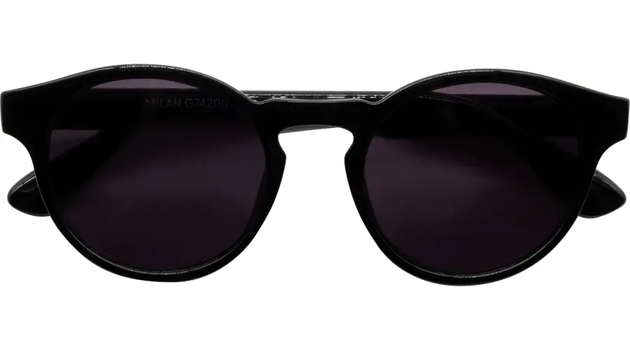 MILAN Fertiglesebrille in schwarz mit +1