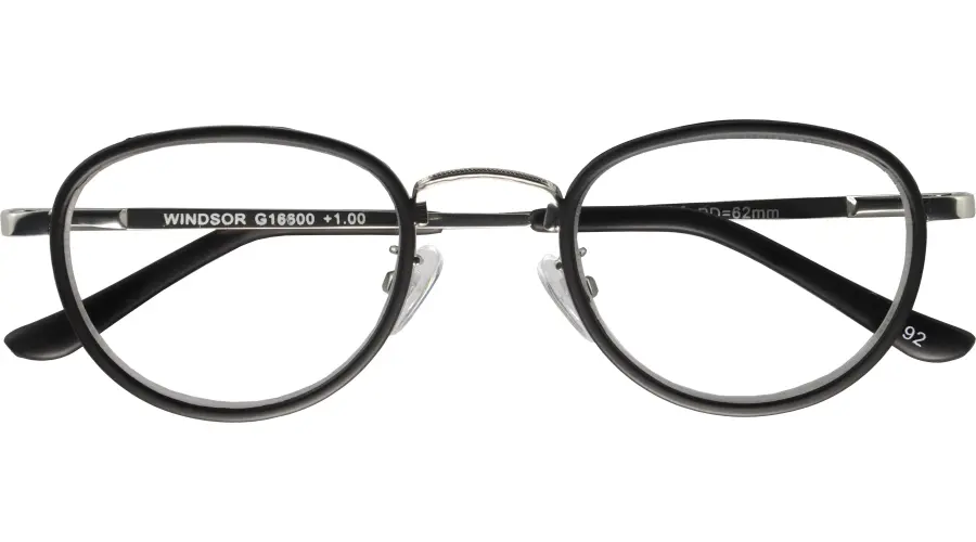 500 WINDSOR Fertiglesehilfe mit schwarzem Metallrahmen