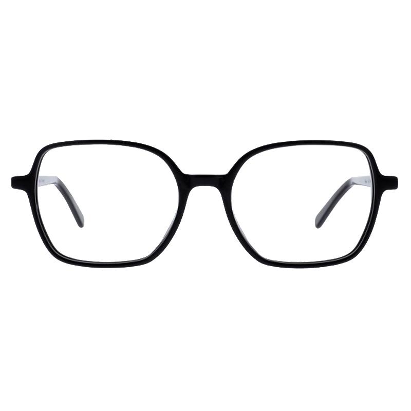 Colibris emma100 Schwarze Damenbrille Colibris Emma mit eckigem Gestell, Frontansicht vor weißem Hintergrund.