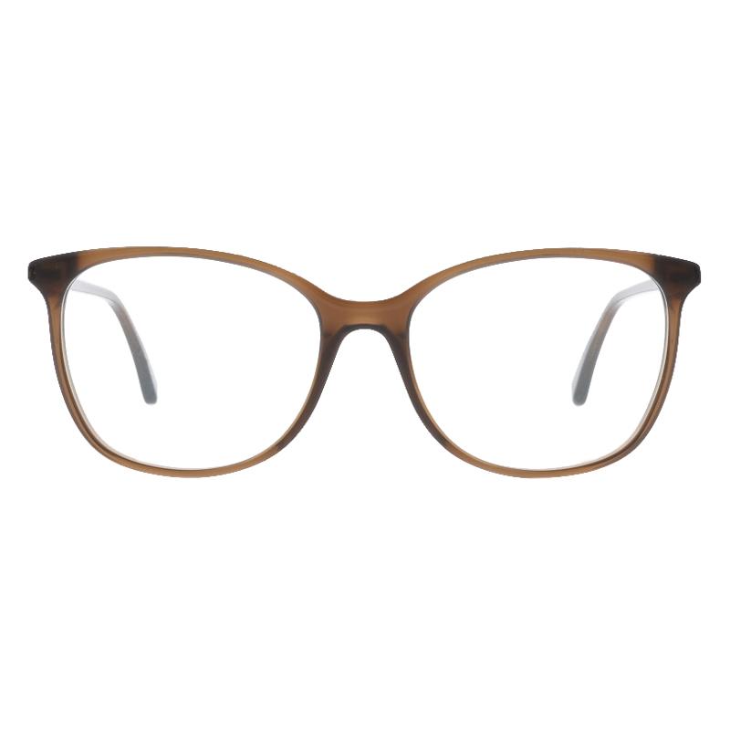 Damenbrille Colibris Hanni in Braun, rechteckige Fassung, elegante und moderne Optik, frontalansicht.