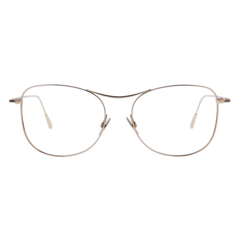 Damenbrille Colibris Silvy mit dünnem, goldenem Metallrahmen und dezenten Bügeln, frontal gezeigt.
