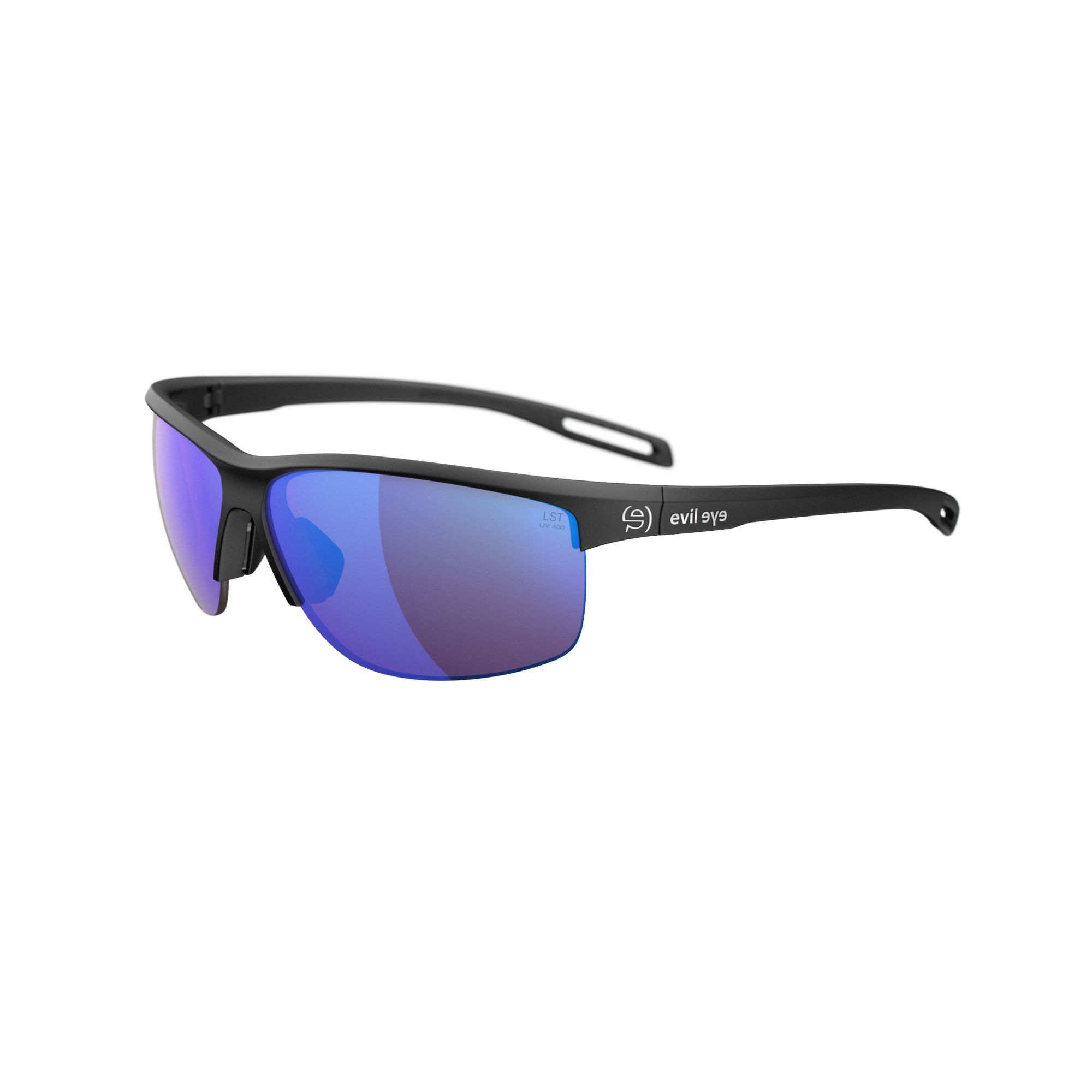 Sonnenbrille Sportbrille Evil Eye Epyx X E015 E015 75 9400 Black Matt Lst Active Blue Mirror Bg White Sid