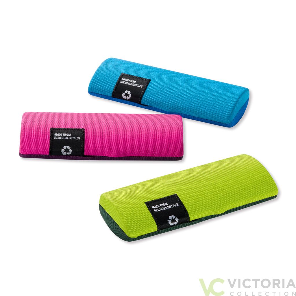 Victoria Brillenetui AMRUM mit zweifarbigem Bezug aus recycelten PET-Flaschen, schwarzem Innenfutter, in drei Farbvarianten erhältlich