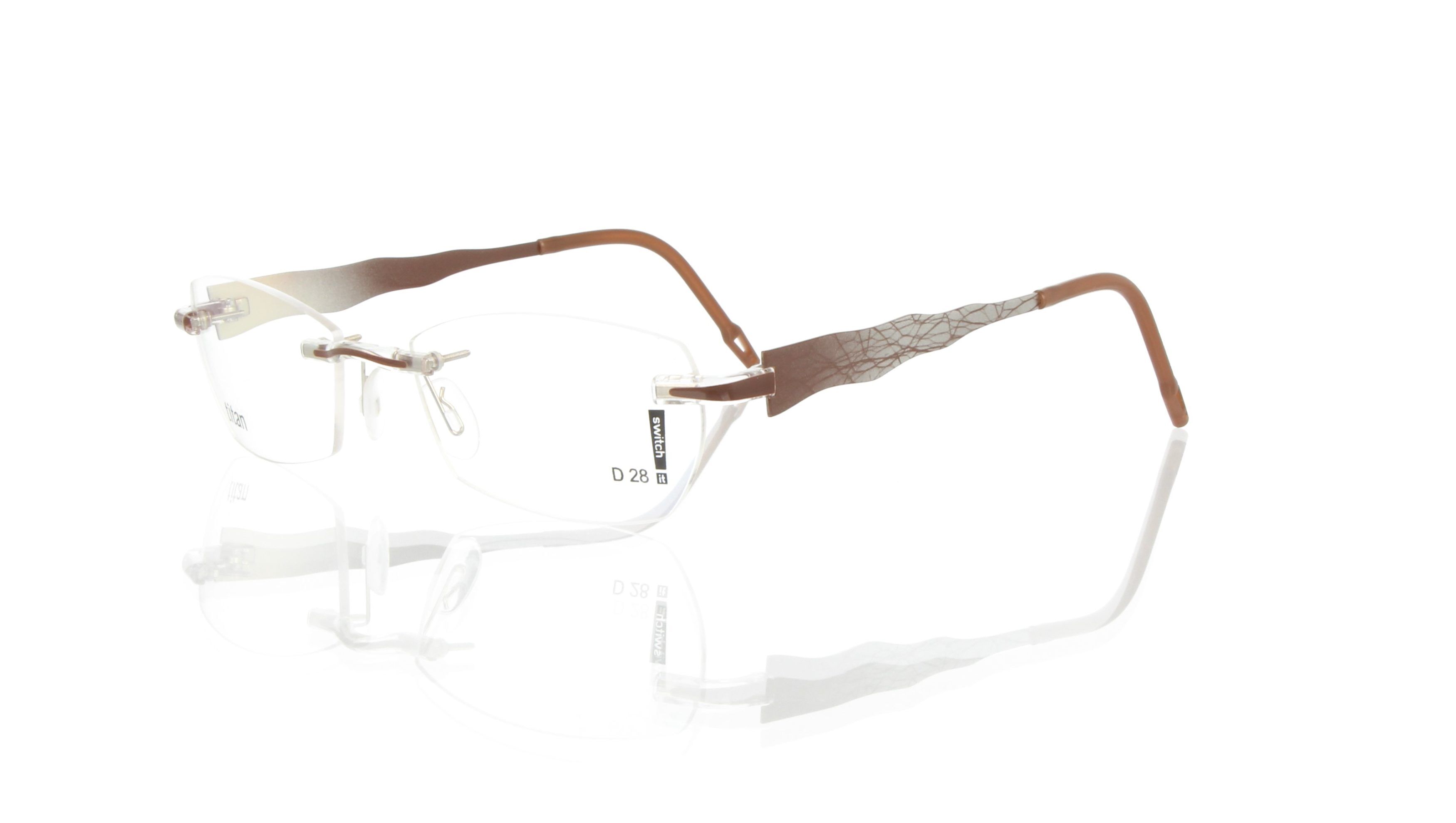 Switch It Garnitur 3354 Damenbrille Dunkelbraun Gold Netz (2) Switch It Garnitur 3354 Damenbrille Dunkelbraun Gold Netz (2)