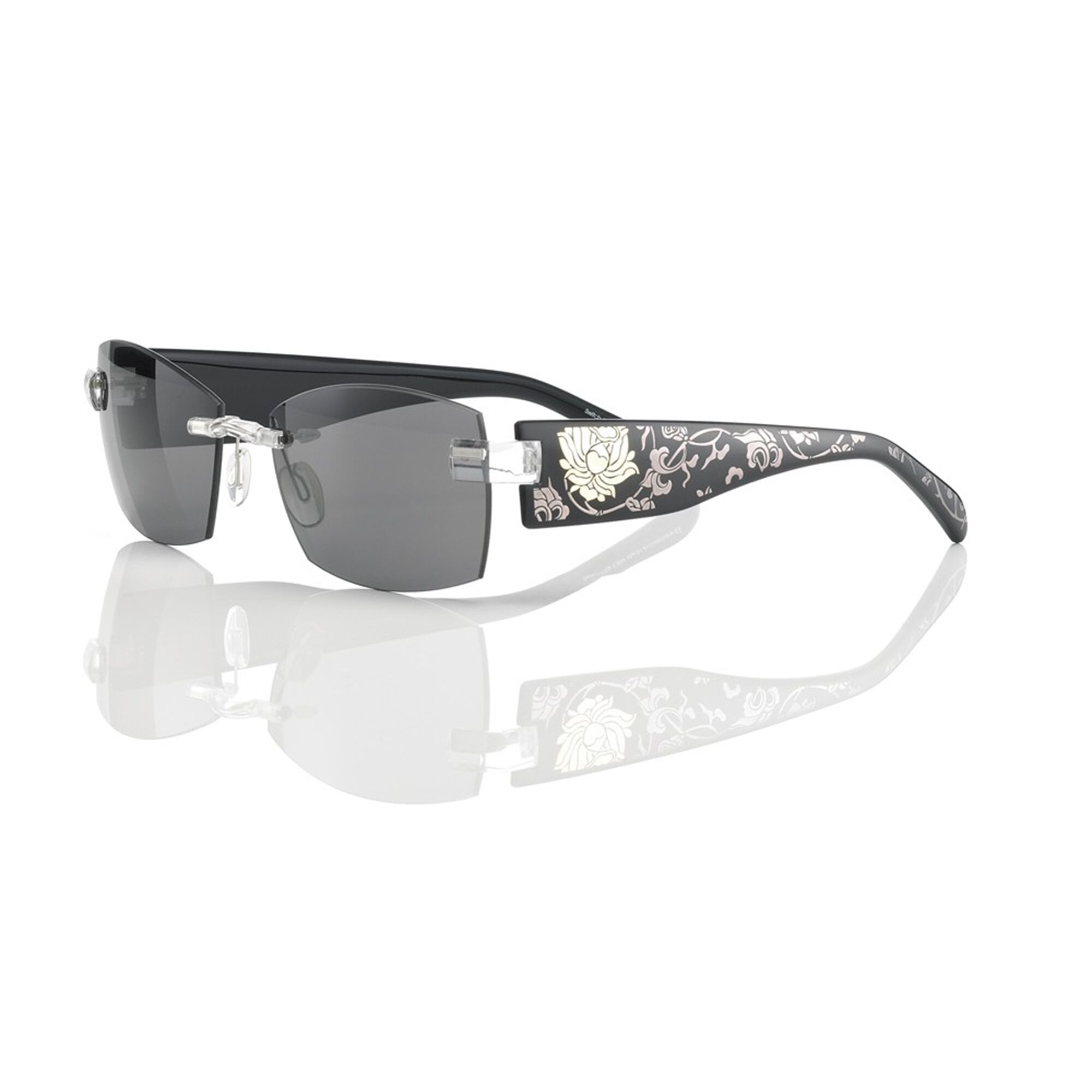 Switch It Garnitur 943 Damenbrille Schwarz Mandala Blumenmuster