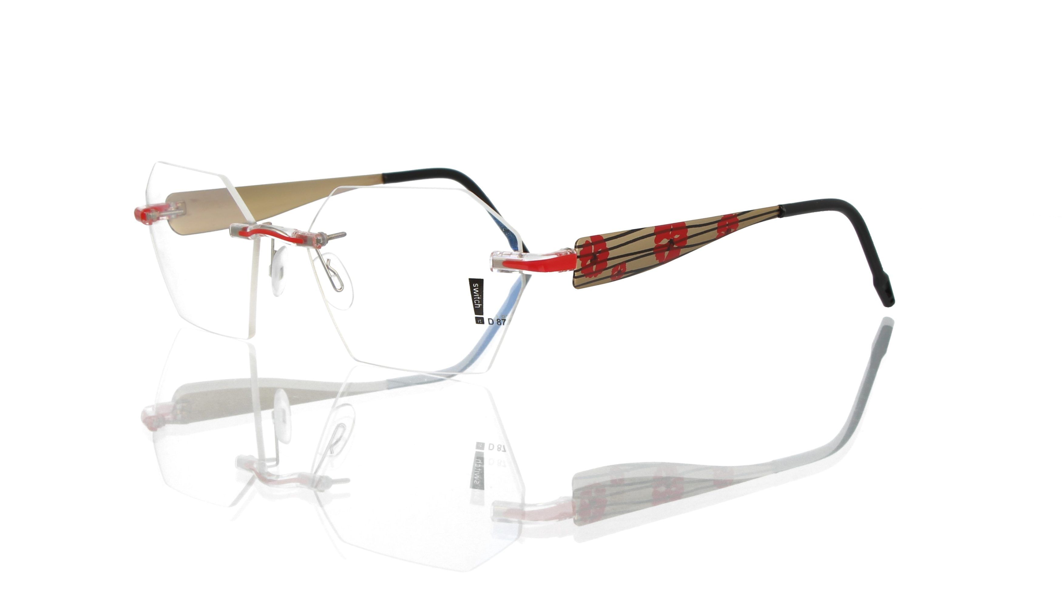 Switch It Garnitur 3340 Damenbrille Gold Rot Schwarz Innen Gold (2) Switch It Garnitur 3340 Damenbrille Gold Rot Schwarz Innen Gold (2)