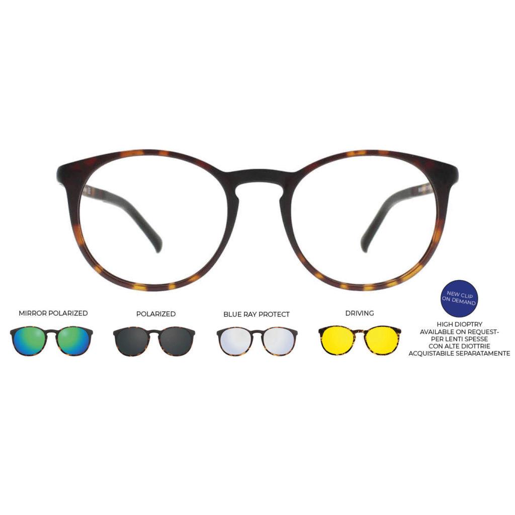 U-220 PLASTICA X 50-20 C.07M HAVANA PLUGIN Unisexbrille 99 JOHN STREET U-0220 Produktbild 1