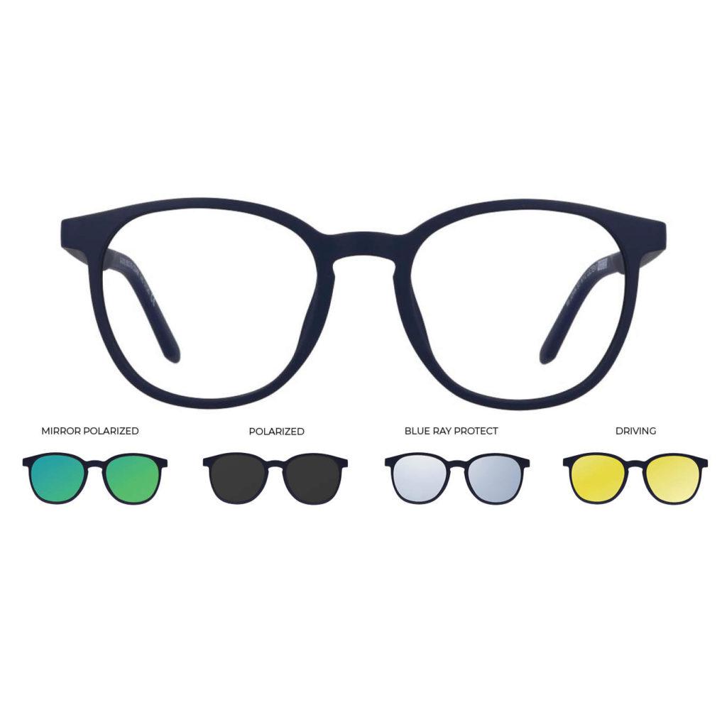 U-319 PLASTICA X 50-19 C.04M BLUE PLUGIN Unisexbrille 99 JOHN STREET U-0319 Produktbild 1