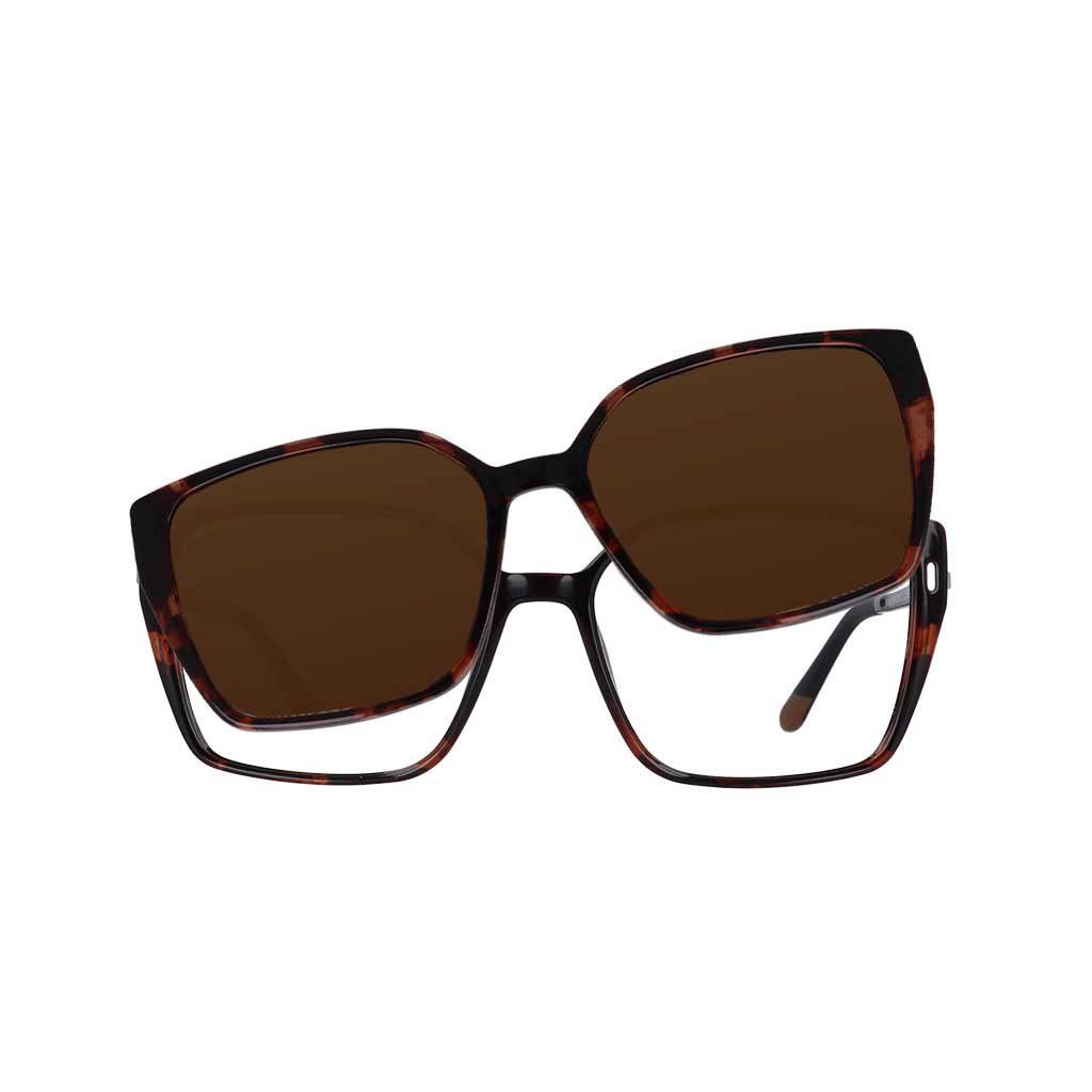 U-324 PLASTICA D 55-16 C.007 HAVANA PLUGIN Damenbrille 99 JOHN STREET U-0324 Produktbild 1