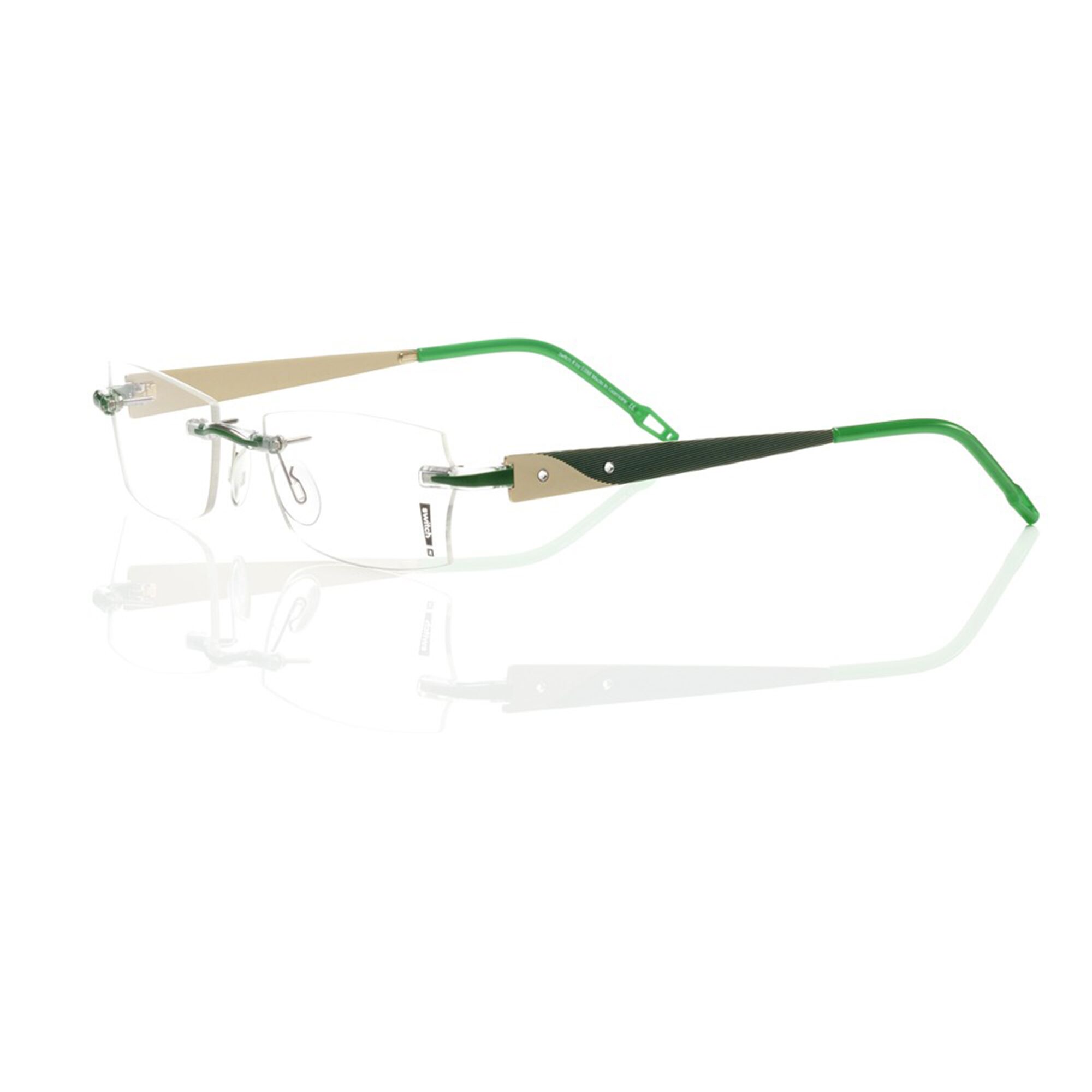 Switch It Sale 9052 Unisex Brille Welle Schwarz Gruene Brillenbuegel Switch It Sale 9052 Unisex Brille Welle Schwarz Gruene Brillenbuegel
