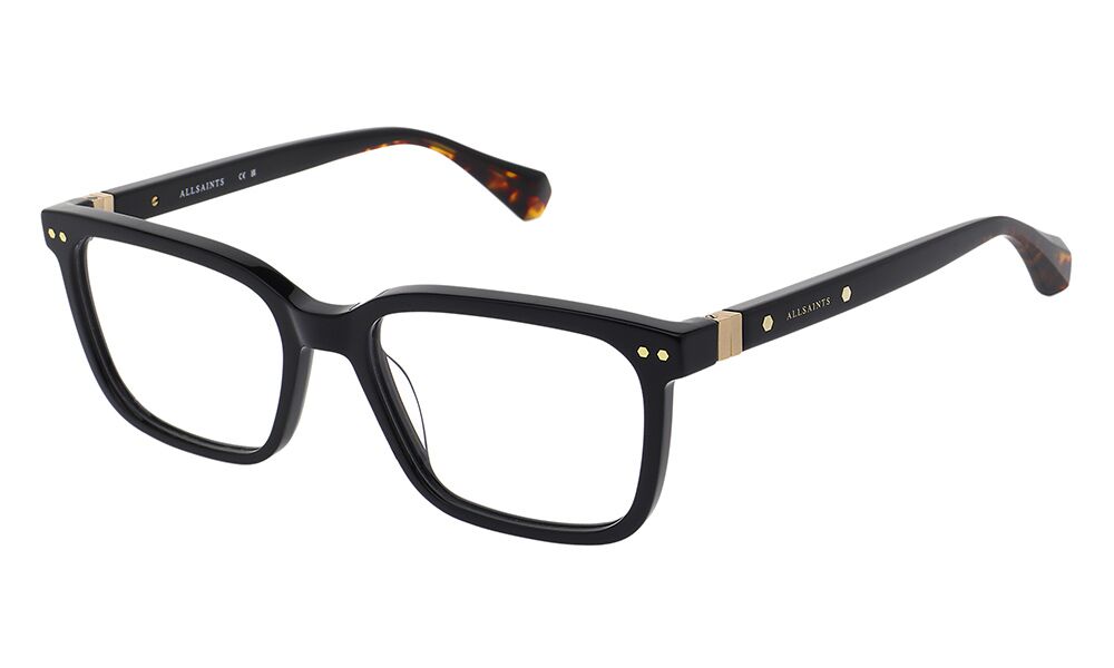 All Saints ALS1011 Herrenbrille in Schwarz mit rechteckiger Form