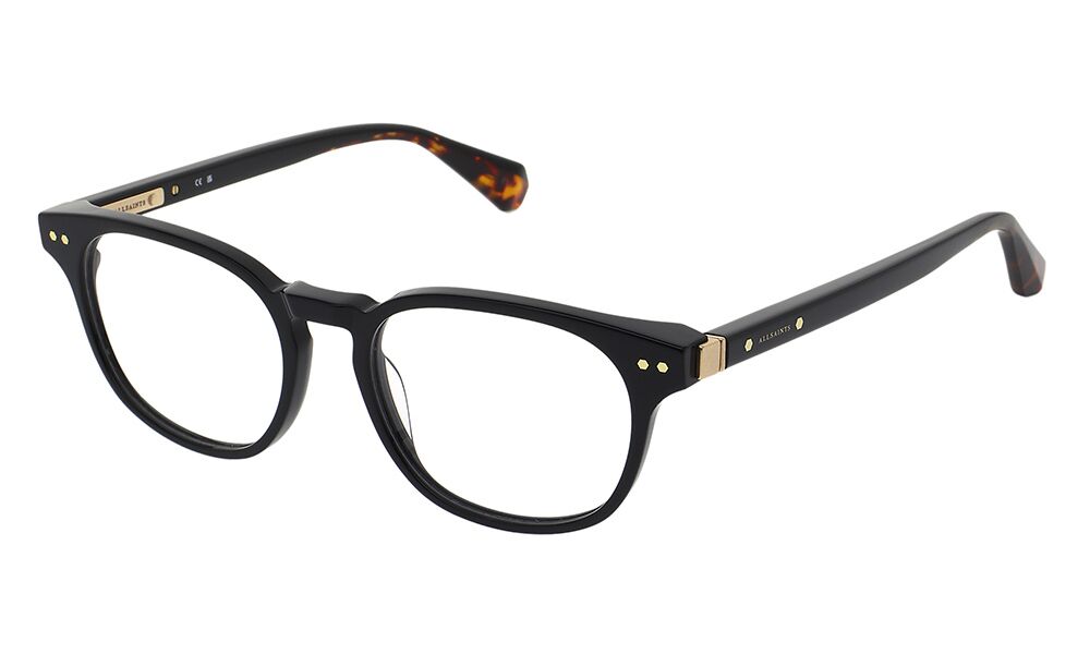 ALS1014 001 52-18 All Saints ALS1014 Unisexbrille in Schwarz mit runder Form