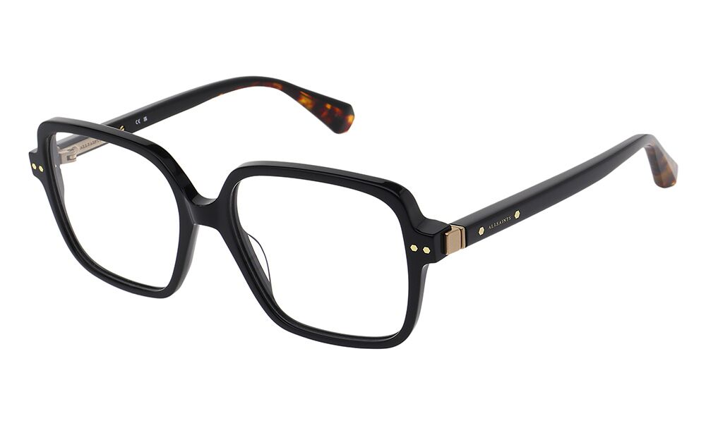 ALS1015 001 55-17 All Saints ALS1015 Damenbrille in Schwarz mit rechteckiger Form