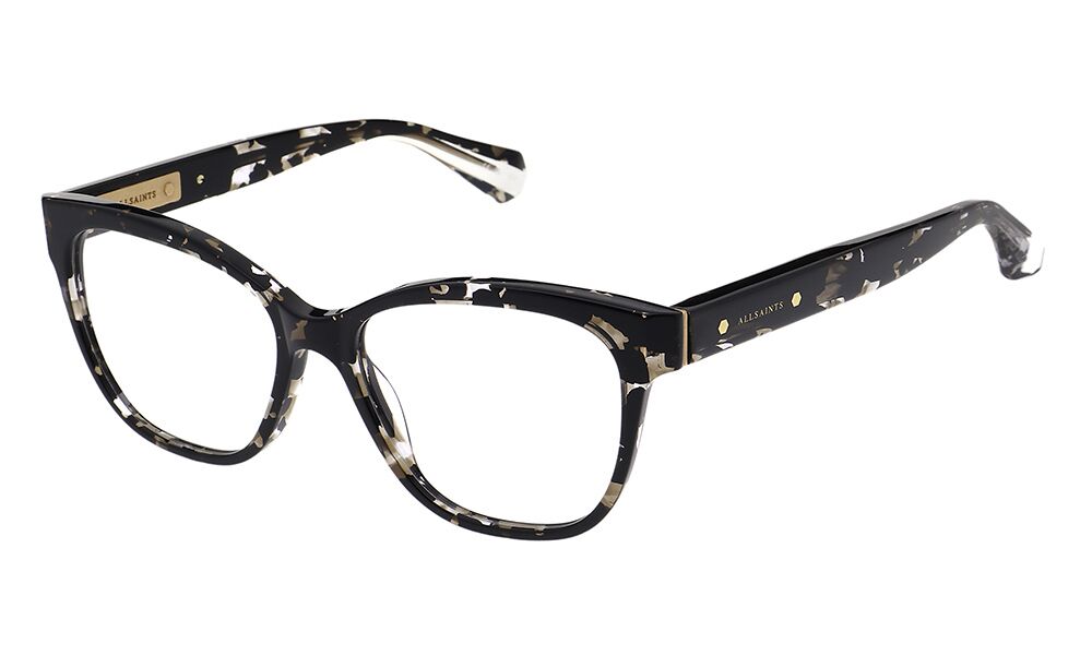 ALS1017 097 54-17 All Saints ALS1017 Damenbrille in Schwarz und Goldfarben mit Cat Eye Form