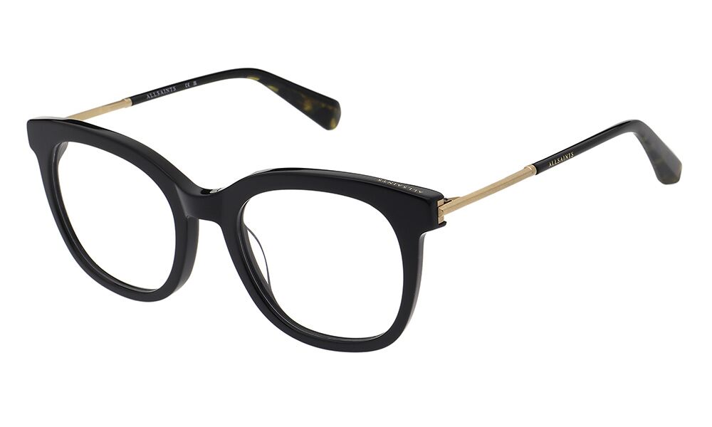 ALS1023 001 52-21 All Saints ALS1023 Damenbrille in Schwarz mit runder Form