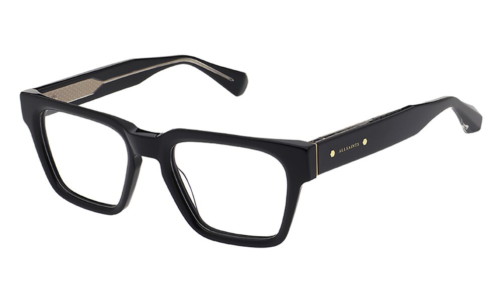 ALS1026 001 52-20 All Saints ALS1026 Unisexbrille in Schwarz mit rechteckiger Form
