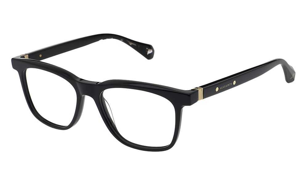 All Saints ALS1030 Unisexbrille in Schwarz mit rechteckiger Form