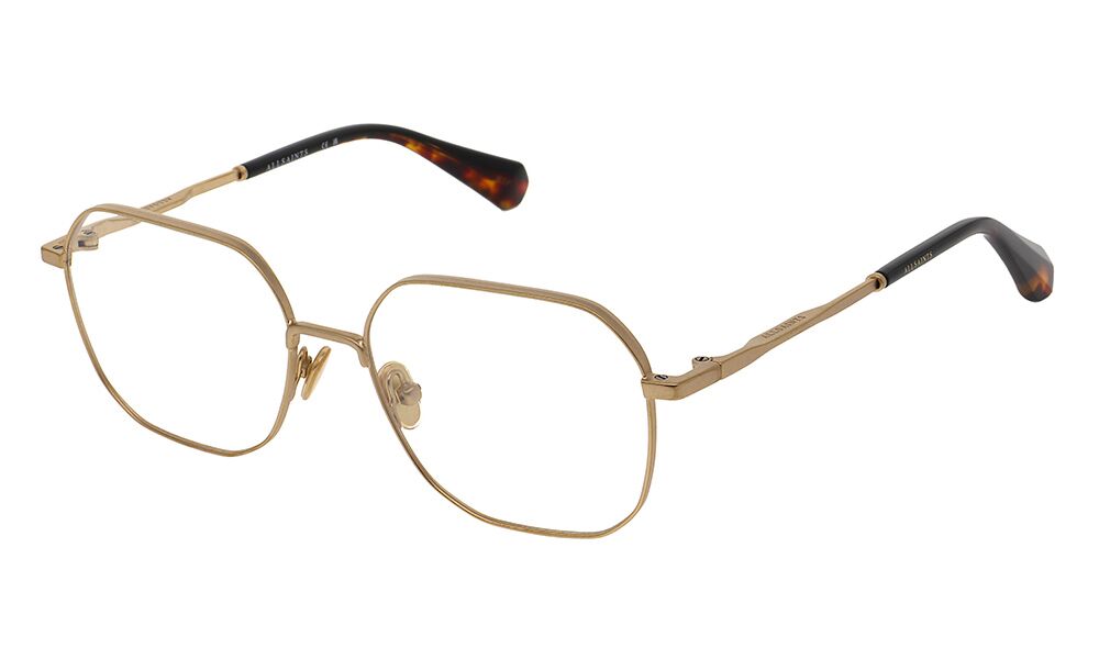 ALS3009 401 53-16 All Saints ALS3009 Unisexbrille in Goldfarben mit rechteckiger Form