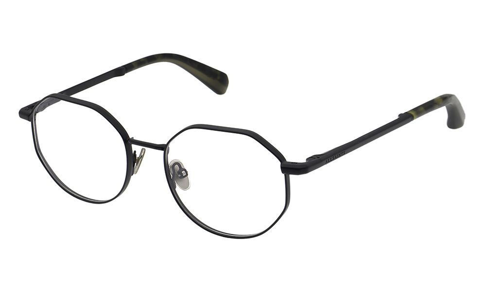 ALS3017 002 50-18 All Saints ALS3017 Unisexbrille in Schwarz mit runder Form