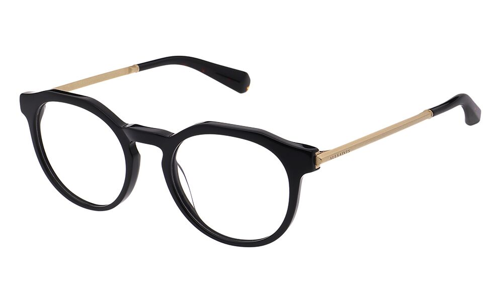 ALS3023 001 51-20 All Saints ALS3023 Unisexbrille in Schwarz mit runder Form