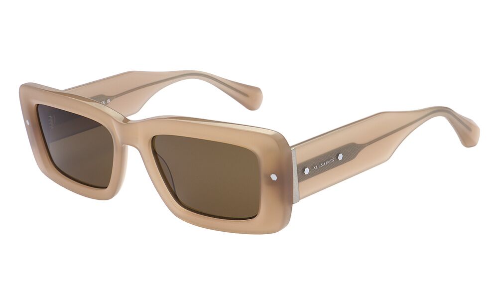 All Saints ALS5028 Unisexbrille in Braun mit rechteckiger Form