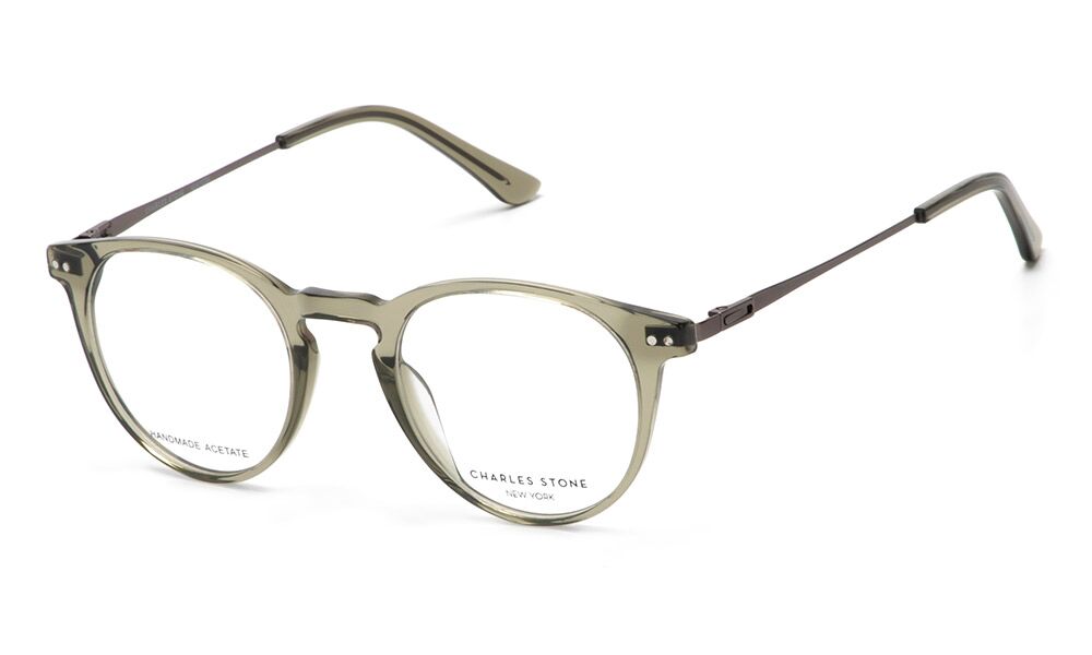 Charles Stone Unisex-Brille NY 30115 C1 in Grün
