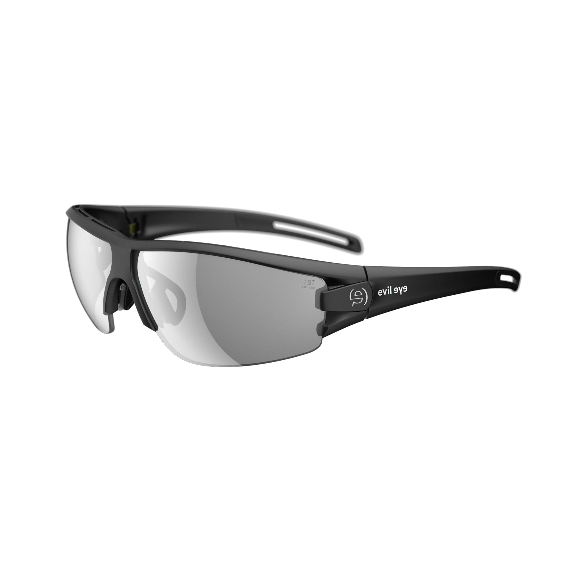 Sonnenbrille Sportbrille Evil Eye Trace E002 75 9200 Black Matt Matt Lst Grey Silver Bg White Sid