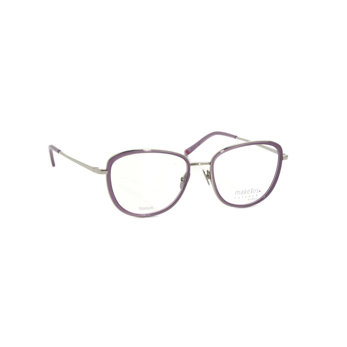 Damenbrille Makellos ME 1069 mit violettem Metallrahmen in modernem Design.