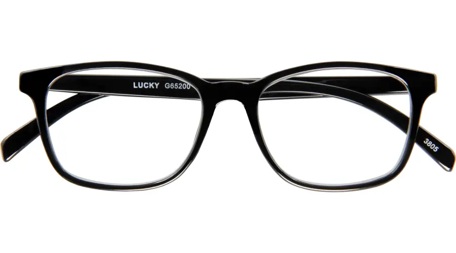 LUCKY G65200 Fertiglesehilfe mit schwarzer Kunststofffassung