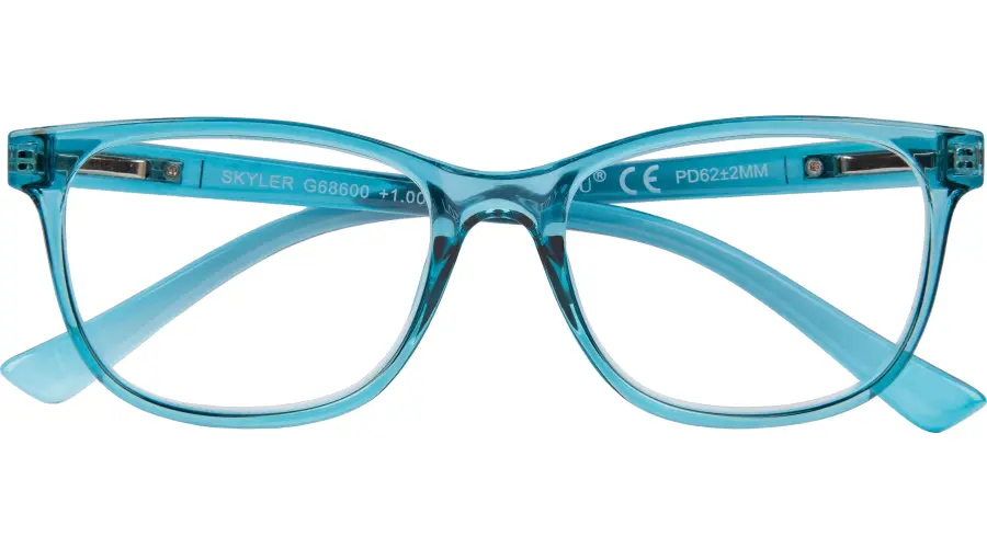 SKYLER - türkise Fertiglesehilfe mit Federtechnik