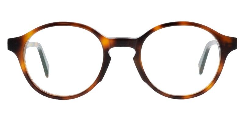 Colibris Eyewear Damenbrille Emil P., runde Fassung in Havanna-Braun, vorne abgebildet.