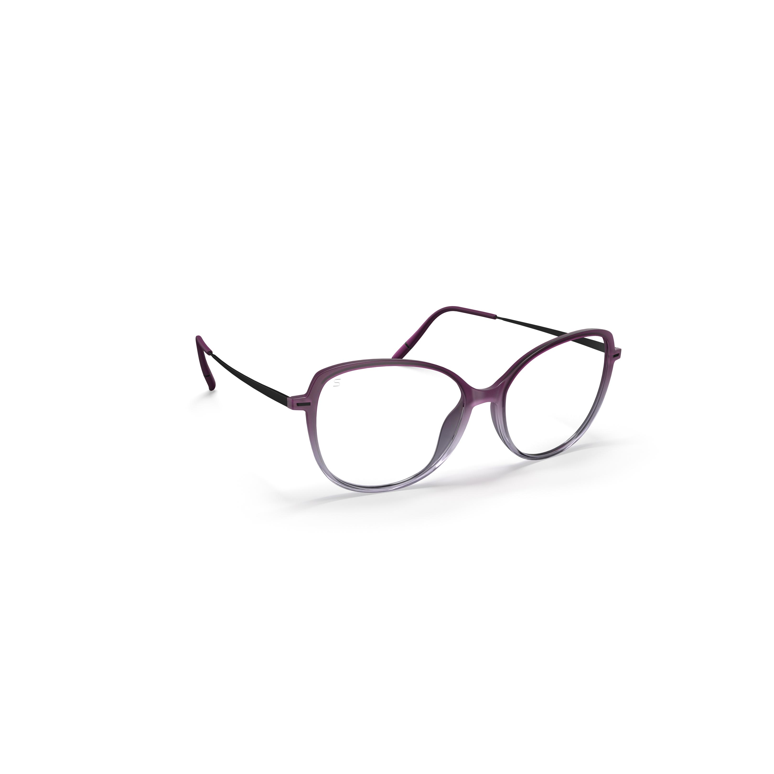 Silhouette Illusion Lite Fullrim 1618 Damenbrille mit Leichtbauweise und trendigem Schmetterlingsrahmen