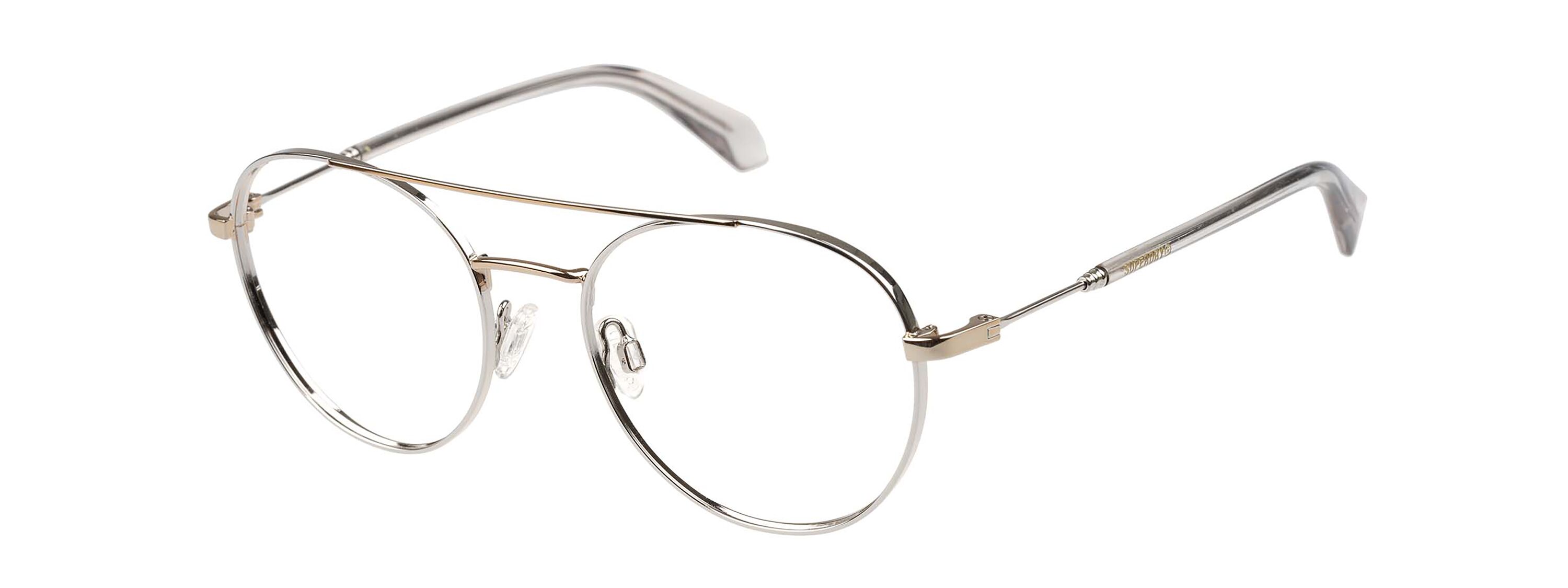 Superdry 992075 Damenbrille in Schwarz mit Metallrahmen und eckigem Design