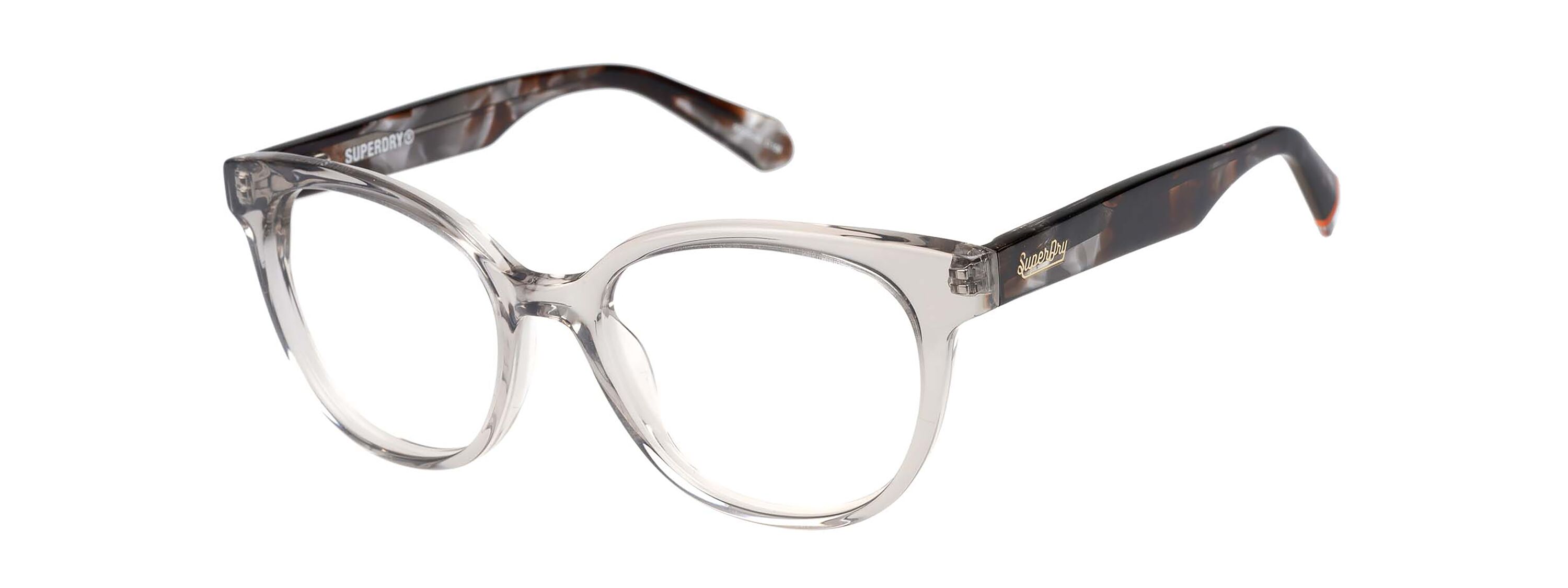 Superdry 993092 Damenbrille in Schwarz mit eckigem Design und Kunststoffrahmen