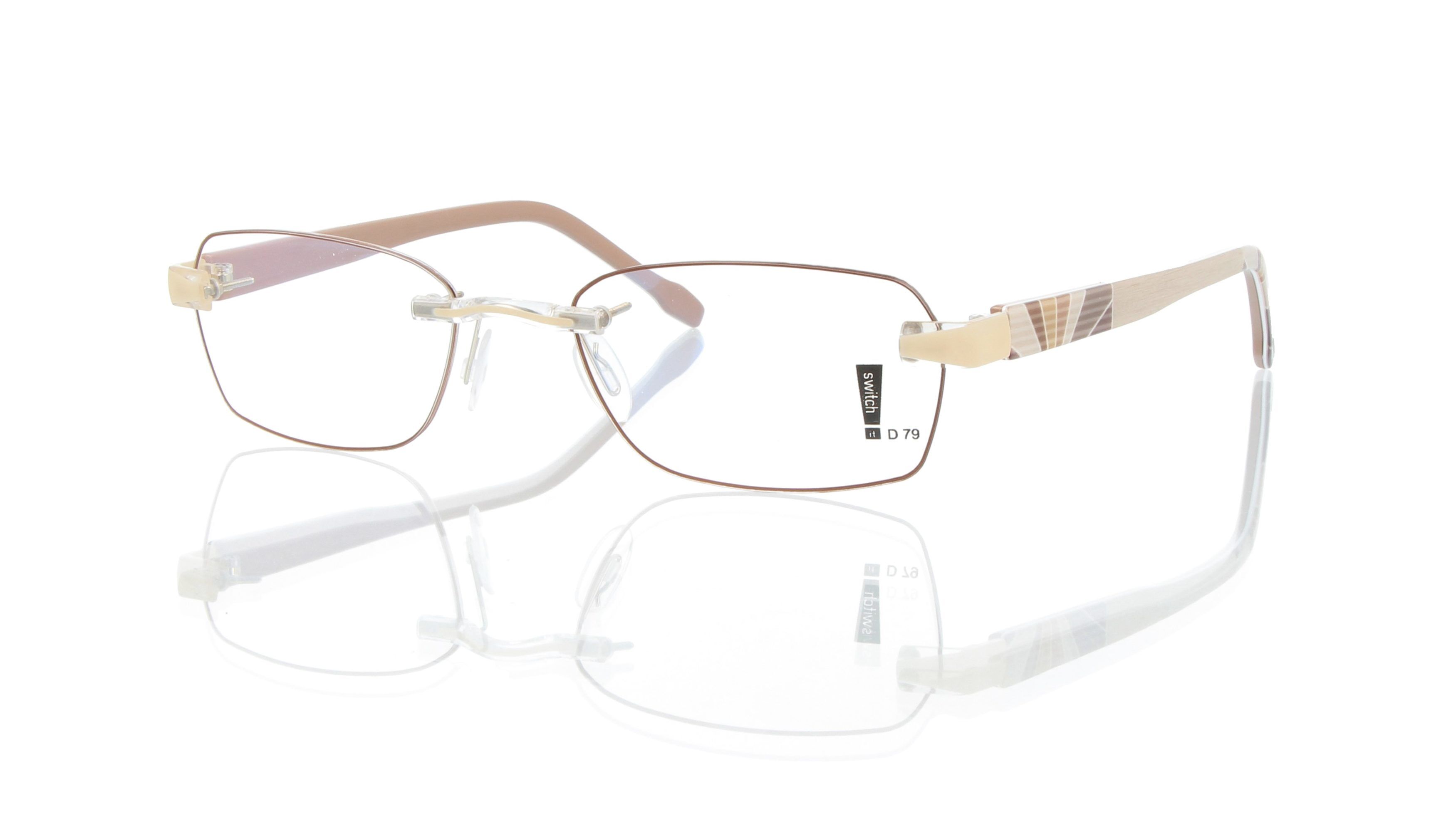 Switch It Garnitur 2373 Damenbrille Creme Braun Grau Innen Braun (1) Switch It Garnitur 2373 Damenbrille Creme Braun Grau Innen Braun (1)