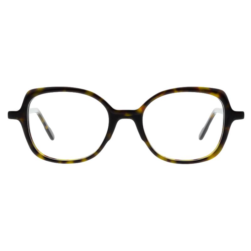 Damenbrille Colibris Patti, braunes Havanna-Muster, eckige Form, Vollrand für stilbewusste Frauen.