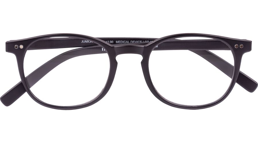 JUNIOR Fertiglesehilfe G35400 in elegantem Schwarz aus robustem Kunststoff mit Federtechnik
