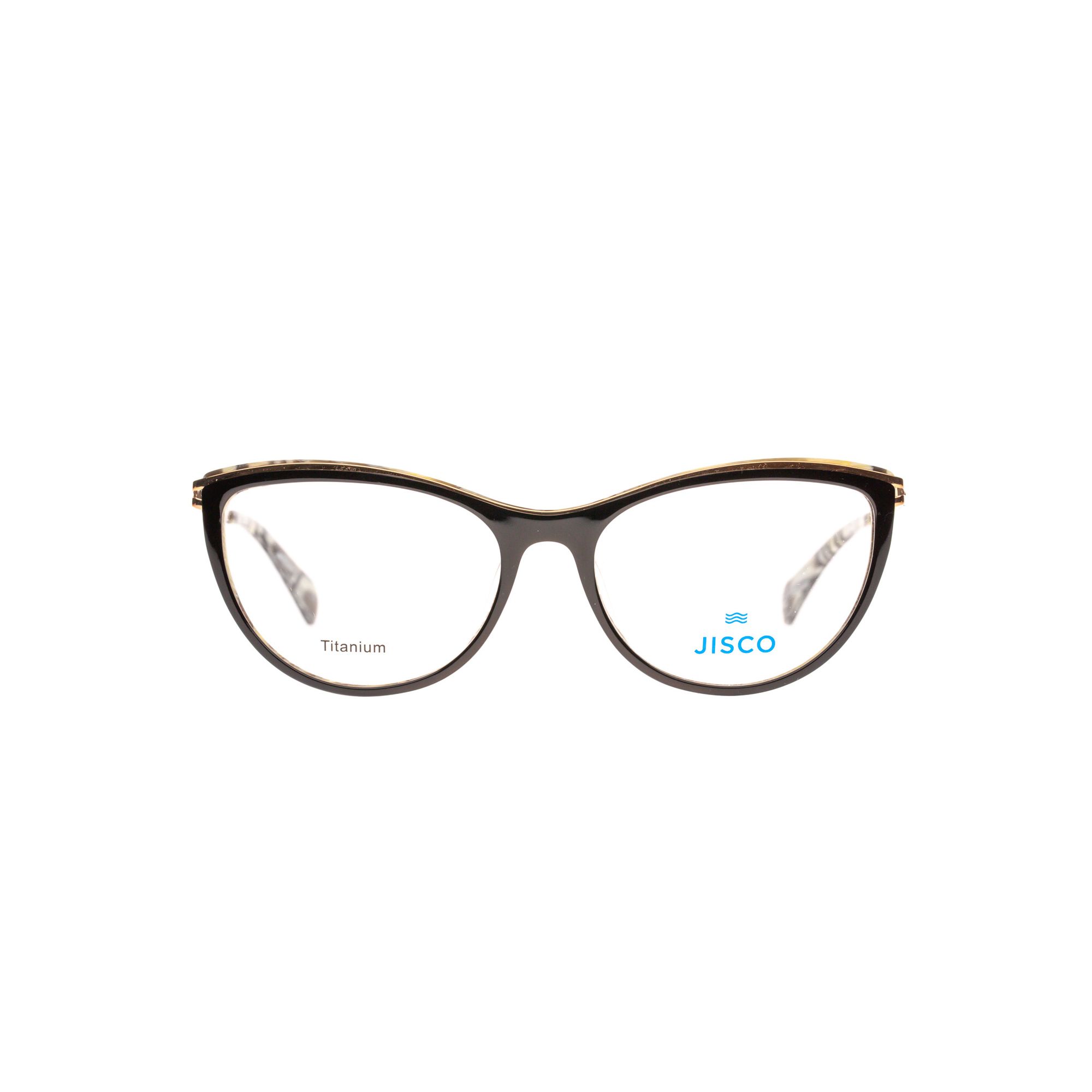 Brille 0640 Jisco Fun Bk 53 16 140 Schwarz Gold Weiß Frontal (neutral) Lg4b2466