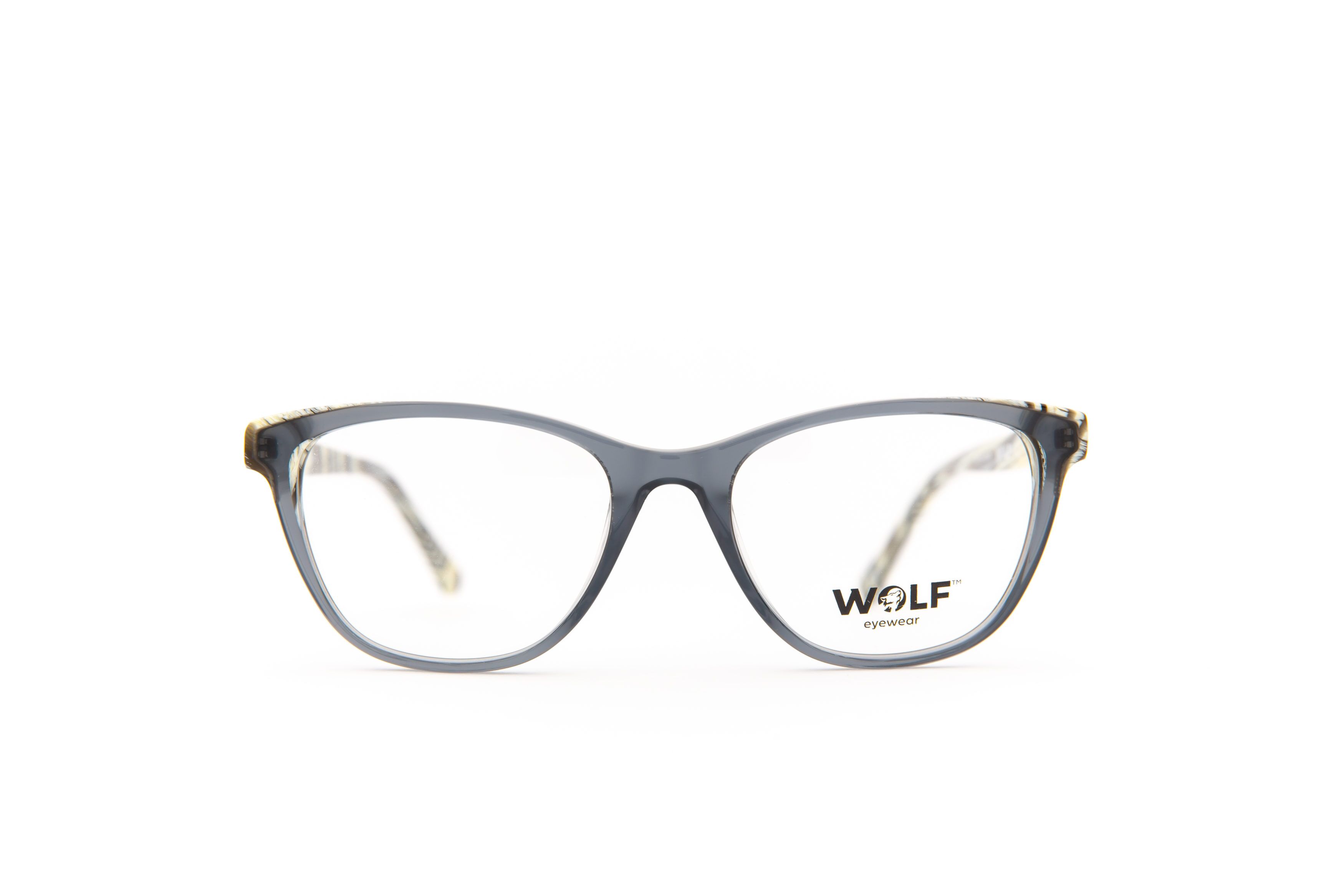 Brille Wolf 3075 C50 51 19 140 Transparent Grau Bunt Frontal Lg4b7485