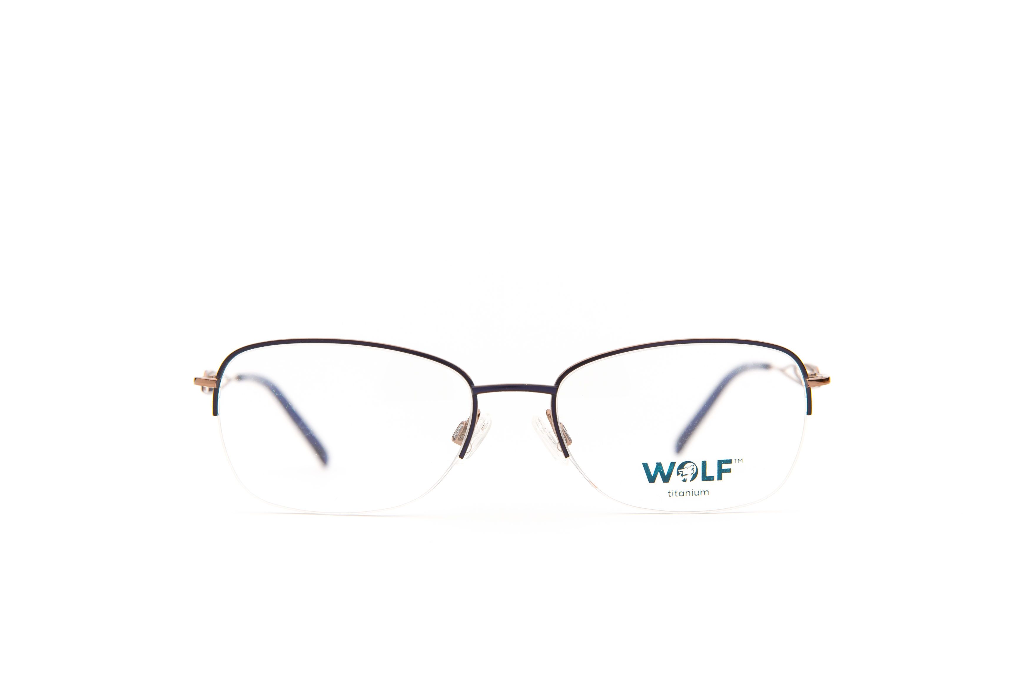 Brille Wolf 5022 C13 53 17 135 Blau Gold Frontal Lg4b7555